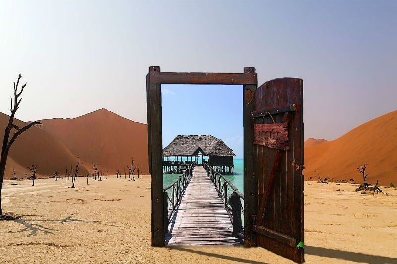 si tocas la puerta y se abre, podrías encontrar un mundo nuevo de posibilidades